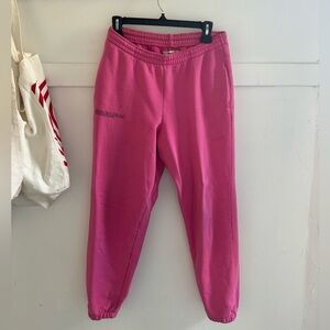 Pangaia pink sweats in size small!